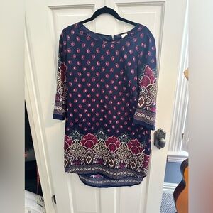Patterned tunic dress
